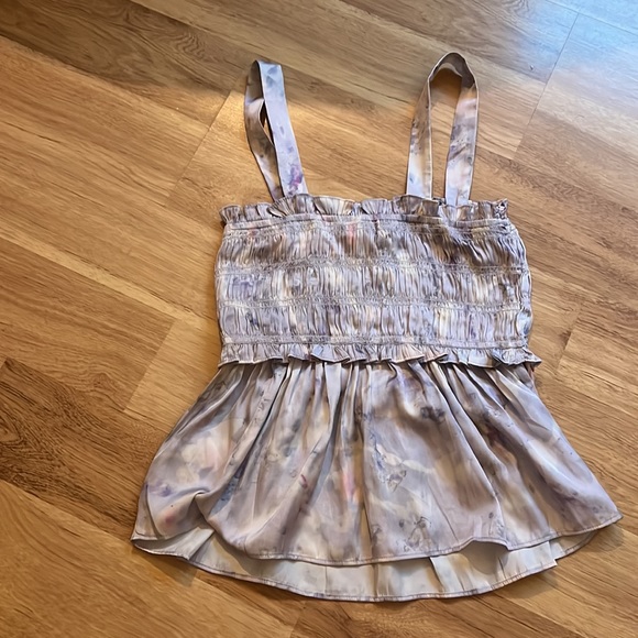 NWT J. Crew Women’s Flora Obsura Collection Satin Tank in Lavender Fields S - Picture 6 of 7